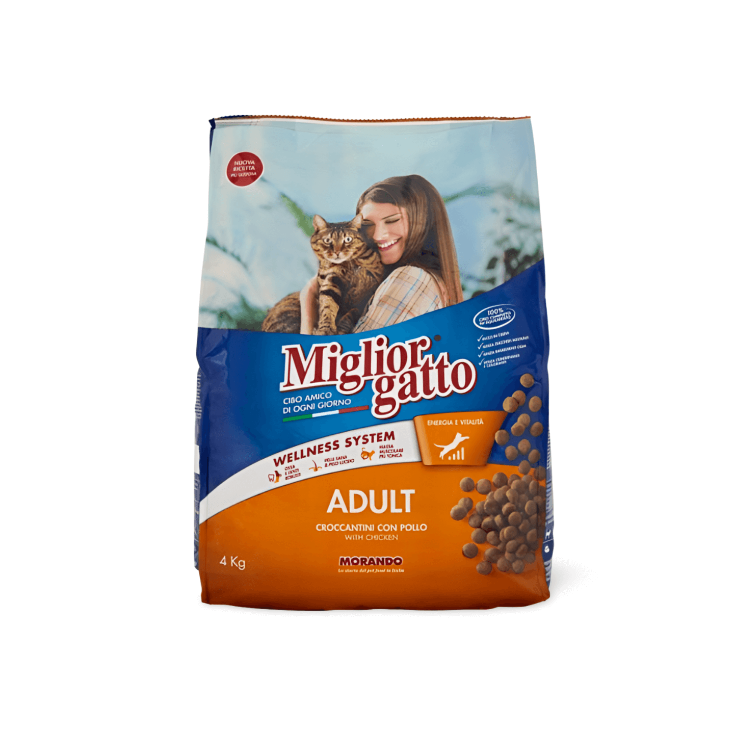 מיגליאור חתול בוגר עוף 4 ק"ג