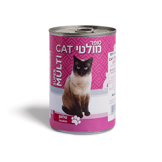 מולטי קט חתול בוגר סלמון 400 גרם