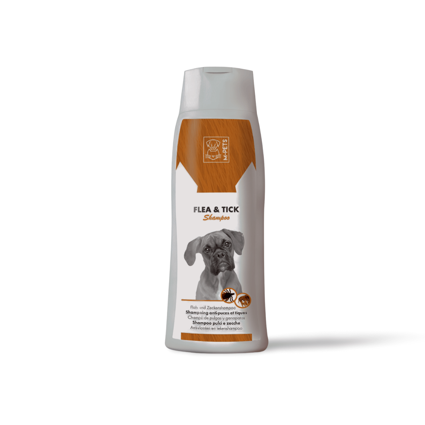 שמפו לכלבים נגד פרעושים וקרציות אמפט 250 מל