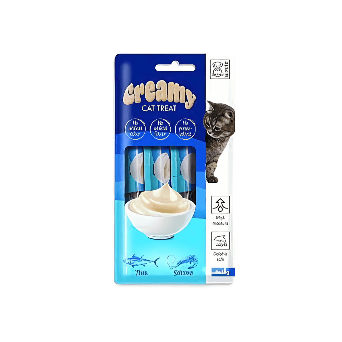 שלוק לחתול בטעם טונה ושרימפס קרמי 60 גרם